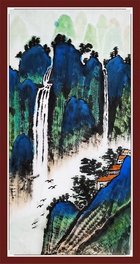 周智轩作品《山水画》-南京闪灵艺术空间画廊（闪灵art）